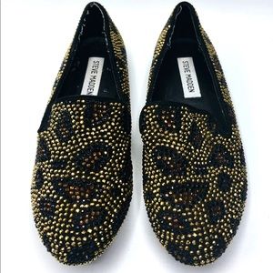 Steve Madden sz 6 crystal slip on shoes